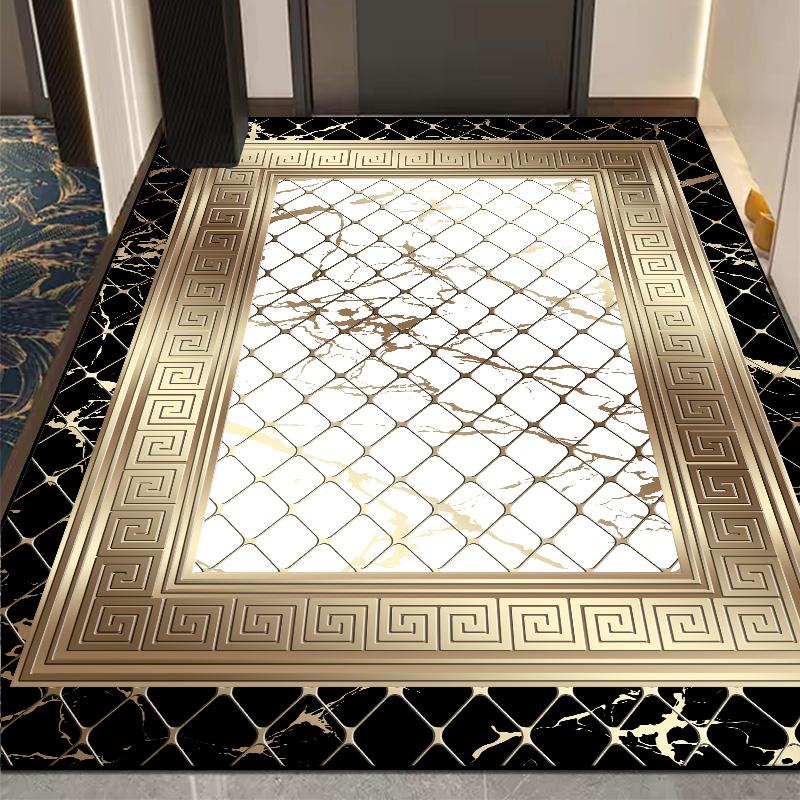 

Luxury Style Entrance Door Mat Large Area Living Room Decoration Carpet 200x300cm Non-slip Lounge Soft Rug Washable Customizable 140*200cm