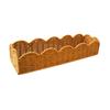 Portable Rectangular Basket With Imitation Rattan Weave Plastic Construction For Easy Moving Multi Purpose Storage Bin