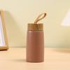 New Style Mini Thermos Cup Creative Wood Grain Cover Portable Vacuum Stainless Steel Water Cup Student High Value Pocket Cup