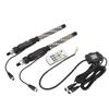 1ft LED Whip Light 20 Colors Waterproof Overload Protection Remote Control Flagpole Antenna Whips