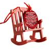 Rocking Chair Fine Workmanship Delicate Exquisite Christmas Decor Mini Rocking Chair for Home