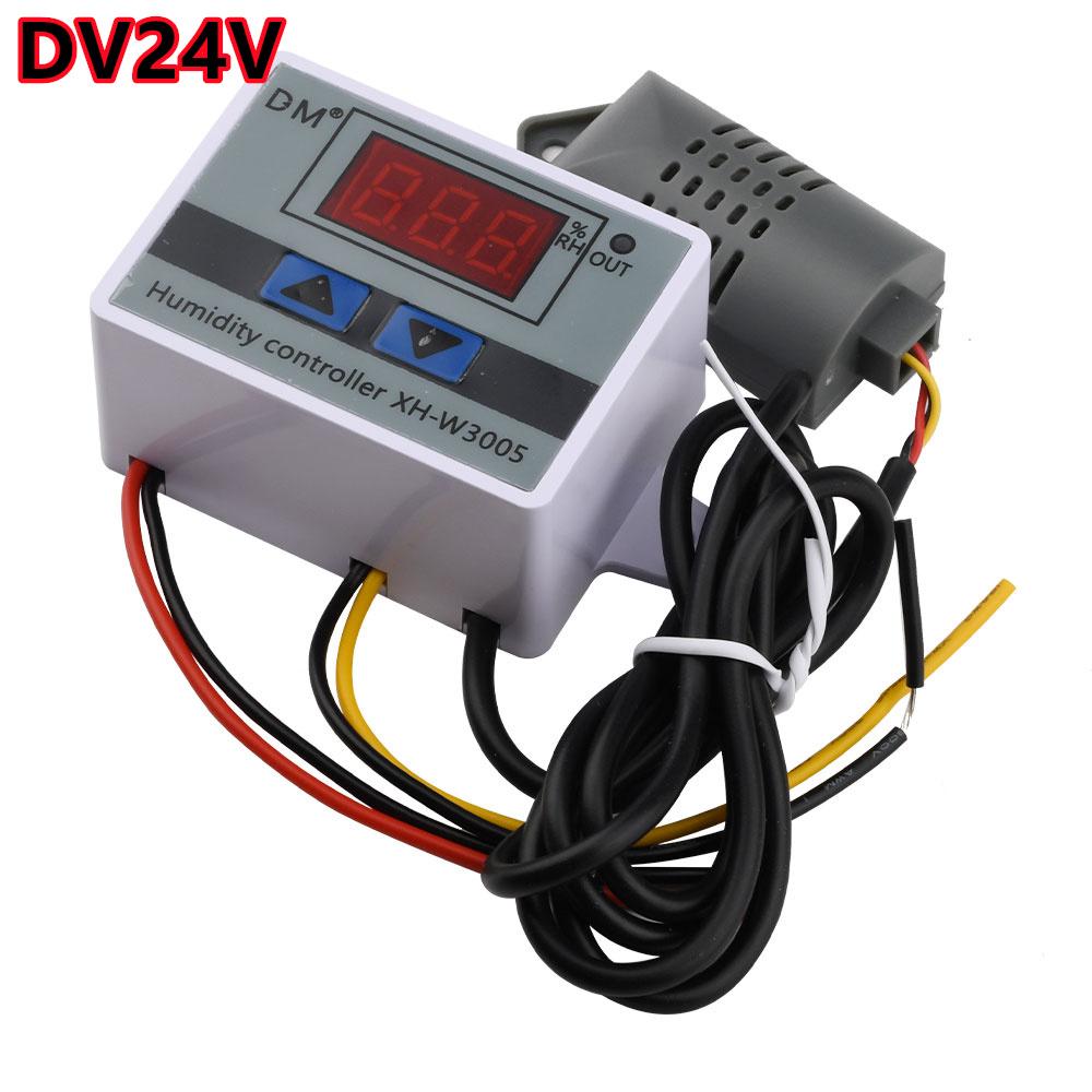 

W3005 Digital LED Humidity Controller Hygrometer Humidity Control Switch Hygrostat Humidity Sensor AC110-220V DC12V DC24V