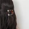 Elegante, von Vintage inspirierte Haarklammer - Groß, geometrisch geschwungenes Design mit gemischten Farben - Schickes Damen-Haaraccessoire