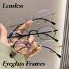 New Fashion Gold-Tone Eyeglass Frames Ladies' Elegant Vintage Oval Metal Frames Ultra-Lightweight Comfortable Eyeglasses