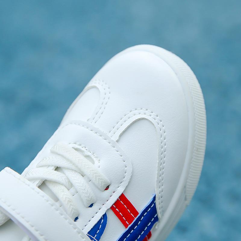Children's Sports Shoes Spring Shoes Girls Shoes Student Non-slip Shoes Boys Leather Casual Sneakers White Shoes