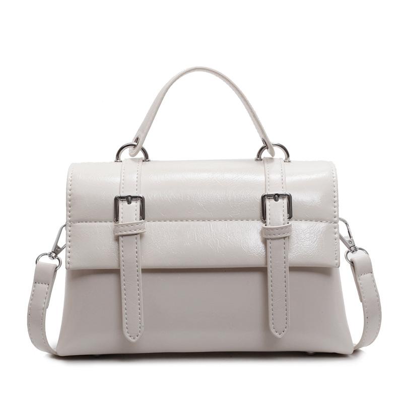 New Small Bag Women's Spring and Summer Fashion Solid Color Shoulder Messenger Bag Women's Casual Portable Small Square Bag