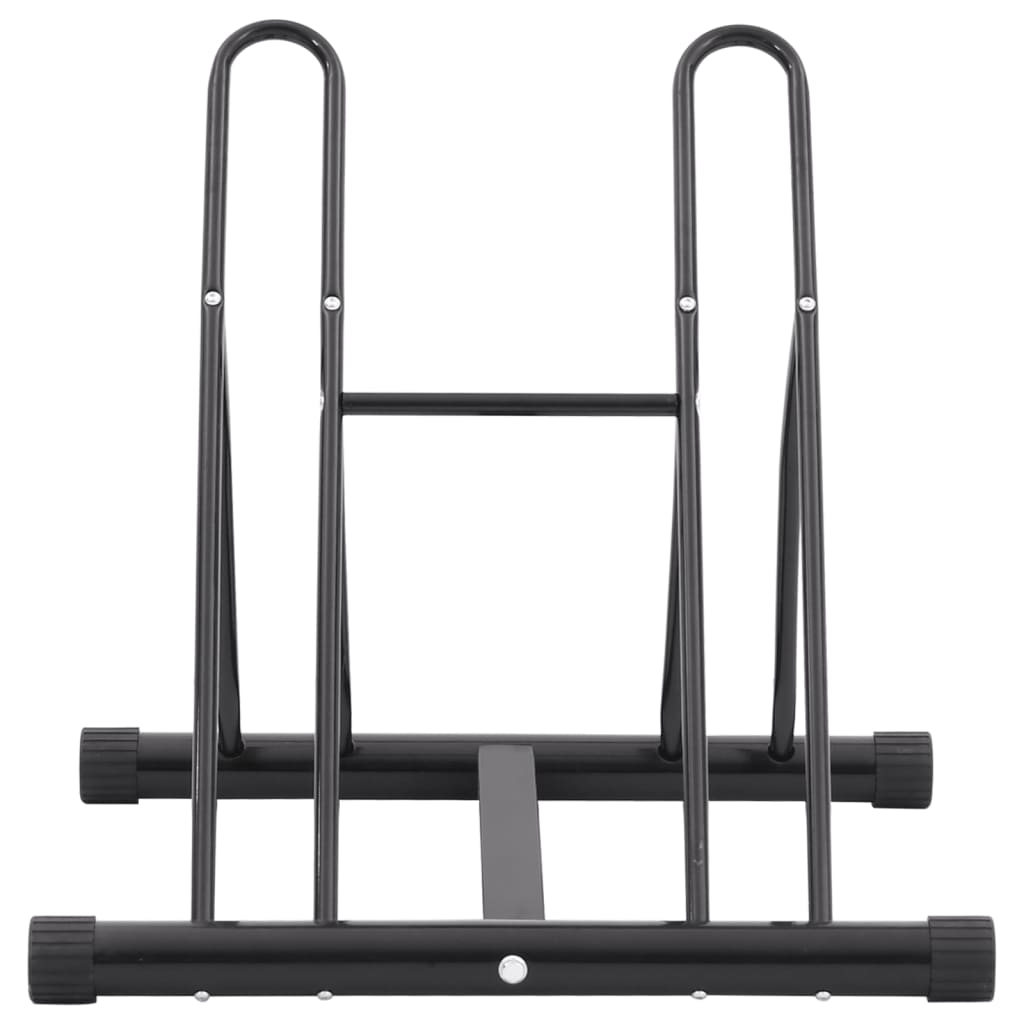 Vidaxl 2-Bike Stand, Freestanding, Galvanized Steel