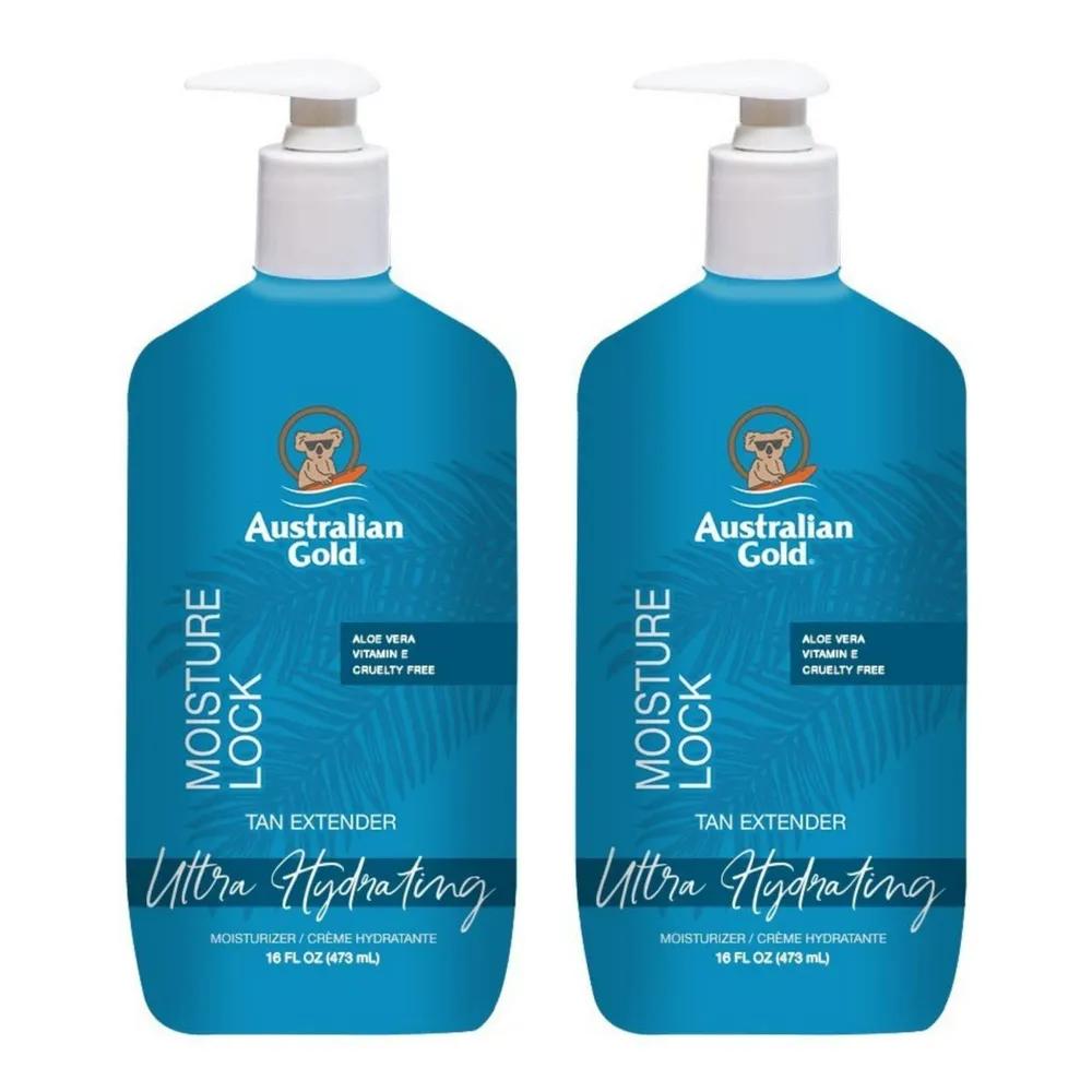 Australian Gold Moisture Lock Tan Extender Lotion 473ml 2 Pieces