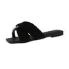 Thick-bottomed Fairy Wind Slippers 22 Years Old Summer New Beaded Open-toed Outer Wear Beautiful One-word Cool Slippers