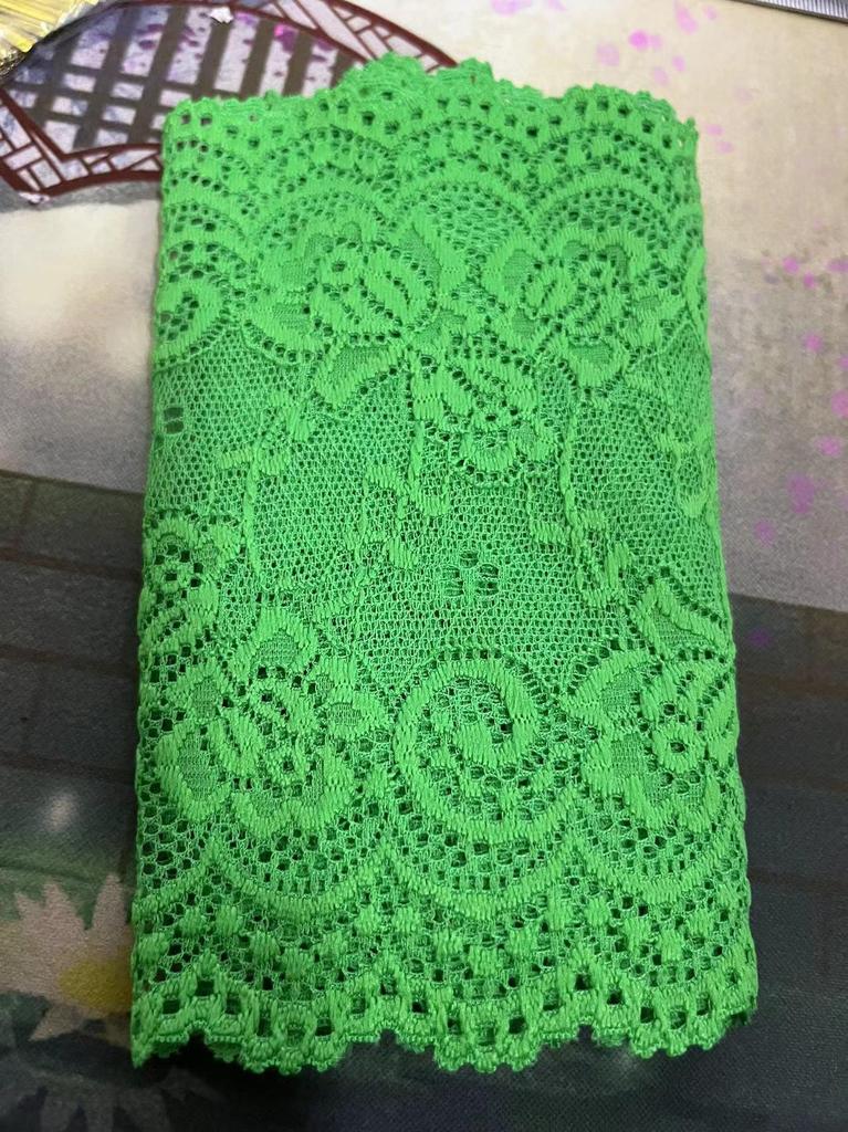15cm Wide Soft Elastic Lace Trim for Skirts - Multi-color Options Available