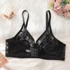 Soutien-gorge Noir à Couture en Dentelle Grande Taille avec Armatures Lingerie Grande Taille