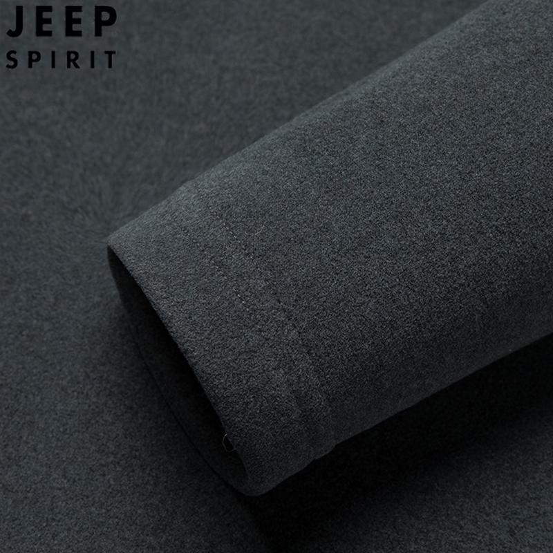 JEEP SPIRIT Men's Half-Zip Stand-Collar Pullover Sweatshirt