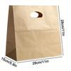 25pcs Kraft Paper Bags with Handles Tote Bag for Wedding Shower Gift Shopping Takeout Restaurants Gift Bags Treat Bags for Birthdays Parties Holidays