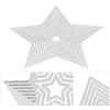 Metal Cutting Die Fivepointed Star Shape Emboss Stencil Album Decorative Etched Dies for  Craft P