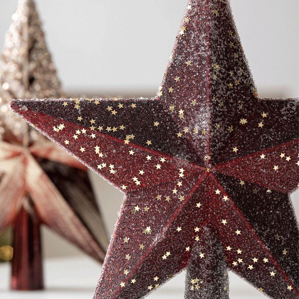 Kunststoff Weihnachtsbaumspitze Stern Retro Weihnachtsbaumschmuck Hotel Einkaufszentrum