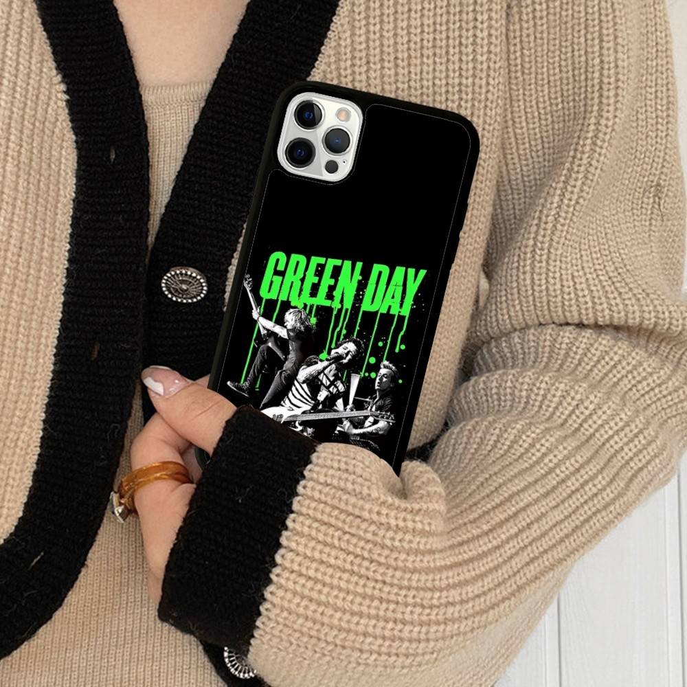 

Rock Band G-Green Day Phone Case For IPhone 17 16 Pro Max Air 13 12 Mini 14 15 Plus 11 PC+TPU Back Cover iPhone 17pro max