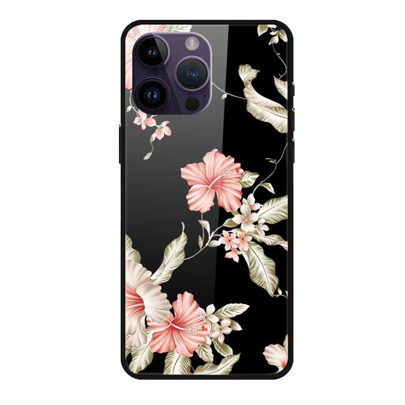 Tempered Glass Case For iphone 15 Pro Max Case Soft TPU Bumper Hard Glass Back Cover For iphone 16 Pro Max Phone Case 16Pro Max