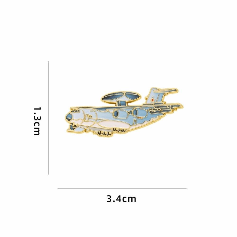 Airshow Enthusiast Collectible Metal Fighter Jet Lapel Pins Creative Cartoon Enamel Brooch Aviation Element Badge Gift