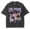 Funny Girl Dinner Caleb Graphic Tee Shirt Love and Deepspace Novelty Cotton T Shirts Fashion High Quality Vintage Washed T-Shirt