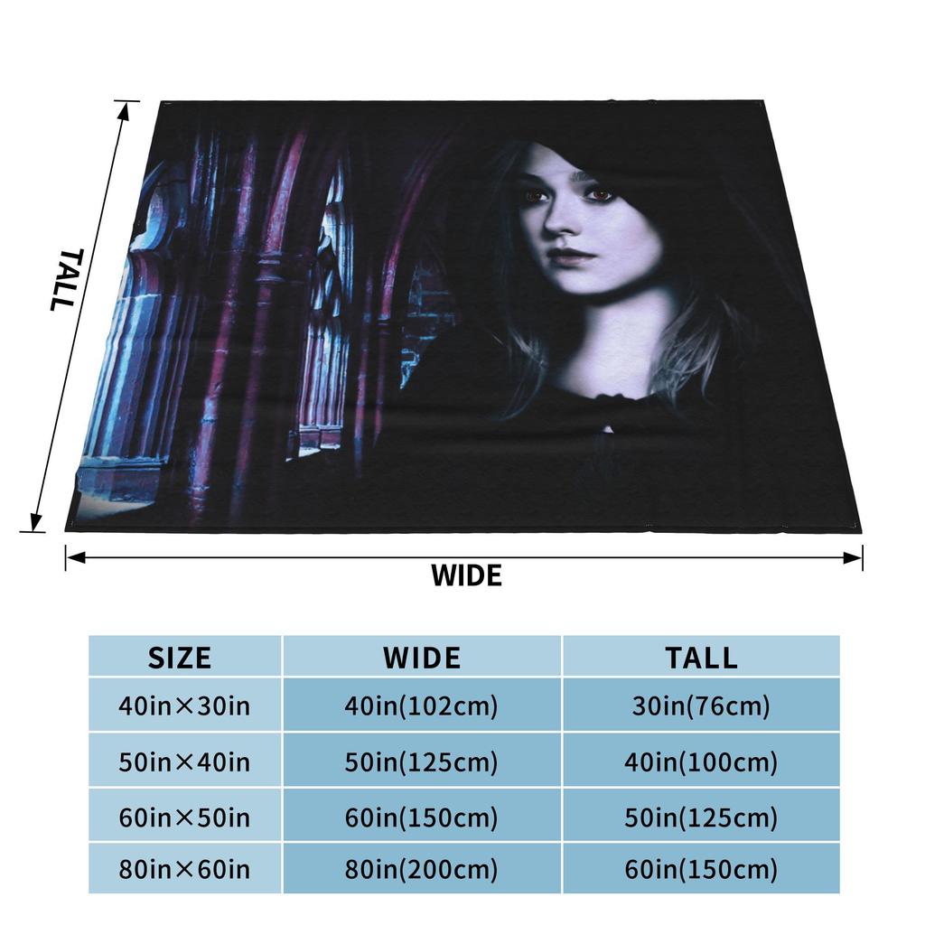 Edward Bella Flannel Throw Blanket The Twilight Saga Movie Blanket for Home Travel Ultra-Soft Bedspread