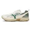 Mizuno Speed Comfortable Retro Fabric Synthetic Leather Durable Breathable Lightweight Low-Top Running Shoes Unisex sneaker Light-Green D1GH223022