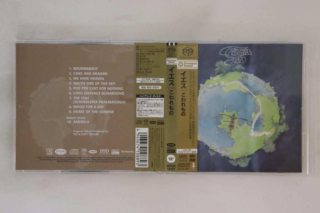 CD YES - Fragile WPCR14167 ELEKTRA 2011 Japan Obi Rock Used