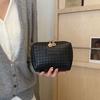2026New Woven Texture, Premium Feel Pu Handheld Makeup Bag, Portable Cosmetic Organizer