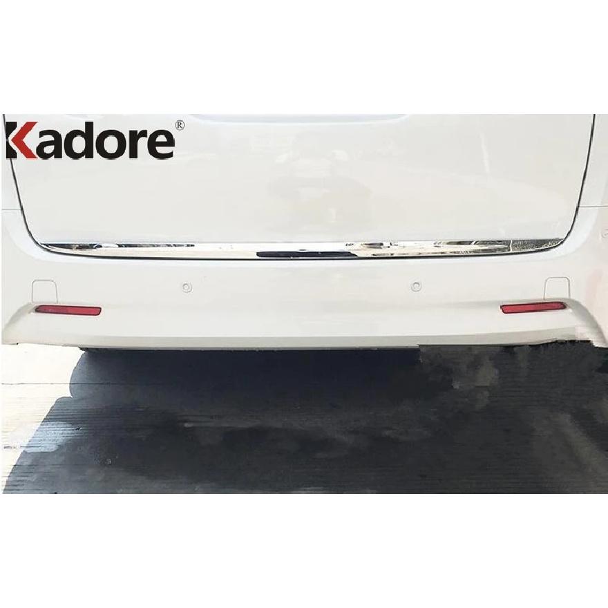 For Toyota Alphard Vellfire 2016-   Steel Rear Trunk Lid Cover Trim Tailgate Door Boot Molding Strip Car Accessories