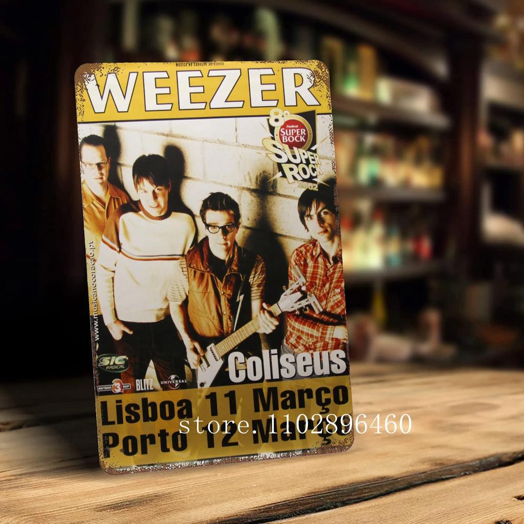 weezer Metal Plaques & Signs wall decor Vintage Tin Signs Captain Metal Poster Decor for Bar Pub Club Wall Decoration