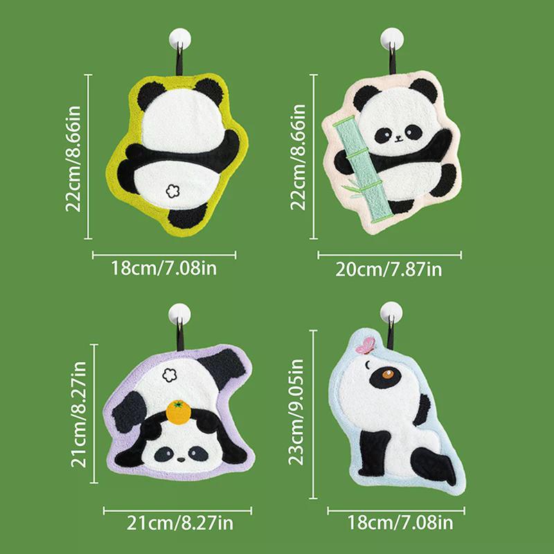 Cute Panda Hand Towel, Absorbent And Quick-Dry Towel, Thickened Towels For Kitchen And Bathroom, Multi-Purpose Towel For Home