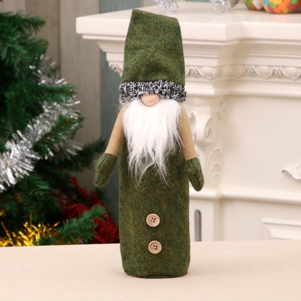 Wine Bottle Cover Handmade Embroidery Wine Bottle for Christmas Decorations Christmas Party Decorations