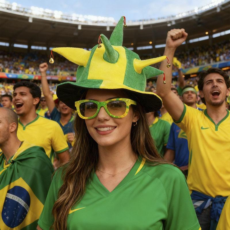 Fan Hat,  Football Hat,  Flag Hat, Hat For Cheering And Supporting Fans.