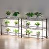 VEVOR DIY Plant Shelf with Grow Lights, 180cm Tall Indoor Plant Stand with Wheels, 192W 5000K Full Spectrum Grow Lights