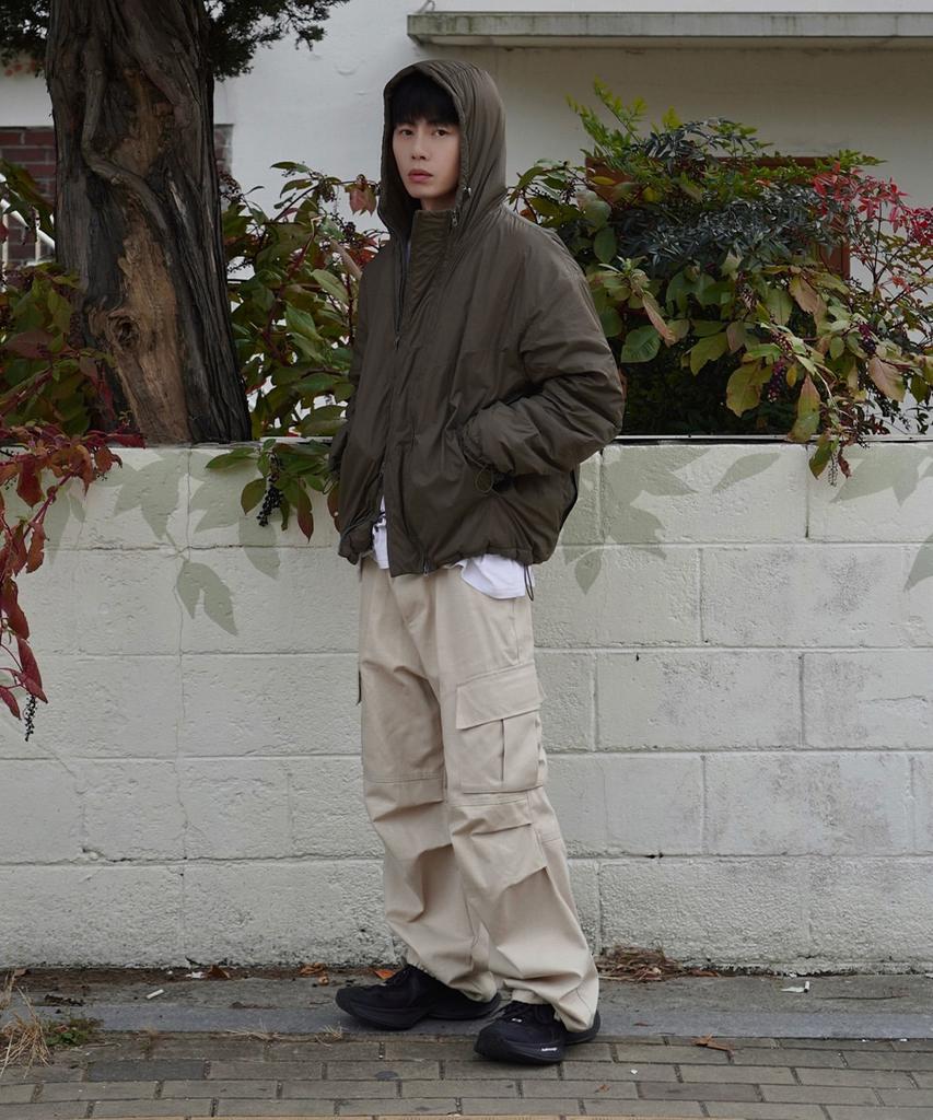 Intempomood Summit Detail Light Padded Jacket_Khaki