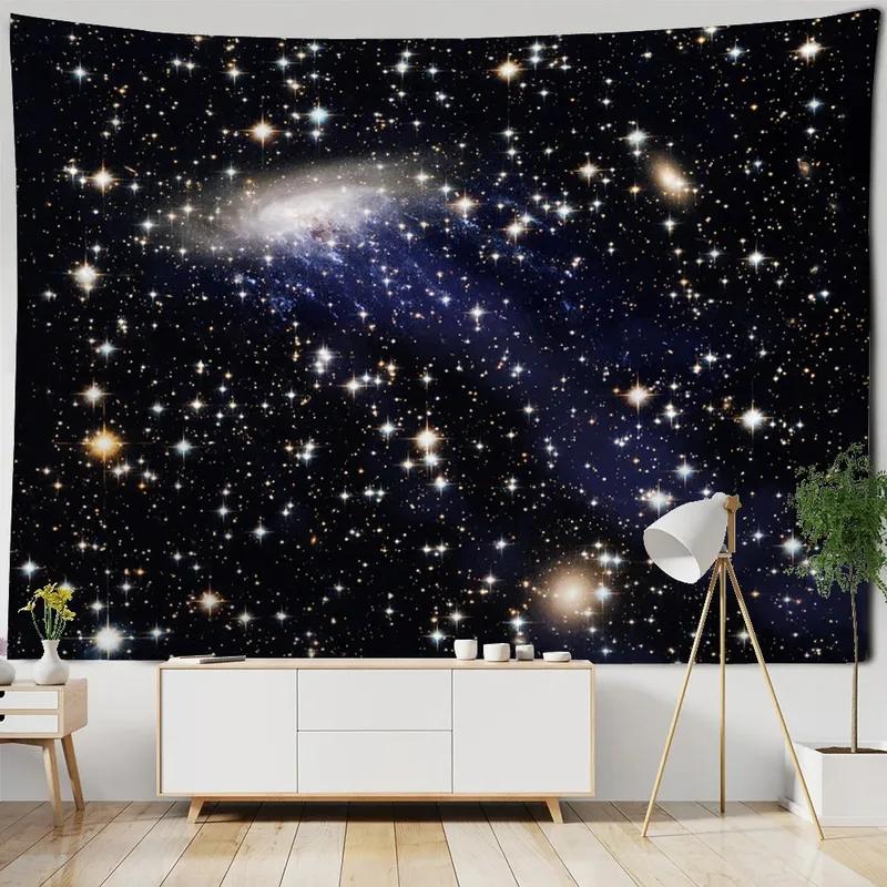 Cosmic Planet Night Sky Star Pattern Tapestry Home Wall Decoration Tapestry Bedroom Living Room Tapestry