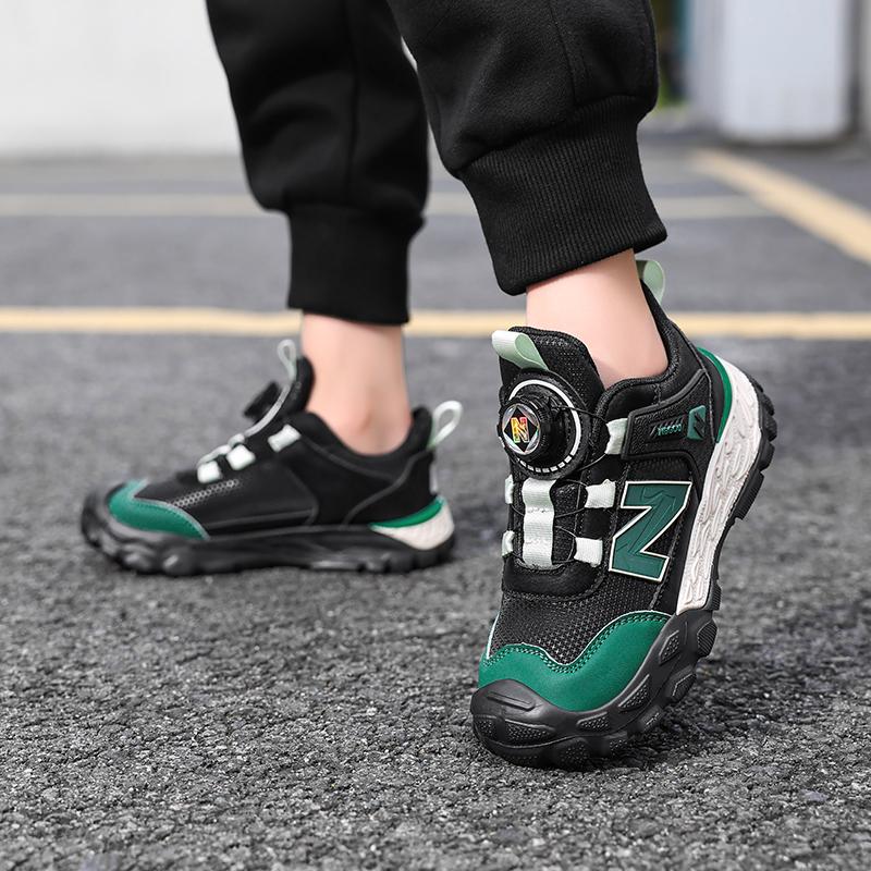 Kids Hiking Shoes All Seasons Walking Running Casual Sneakers Boys Girls Students School Tennis Sports Footwear