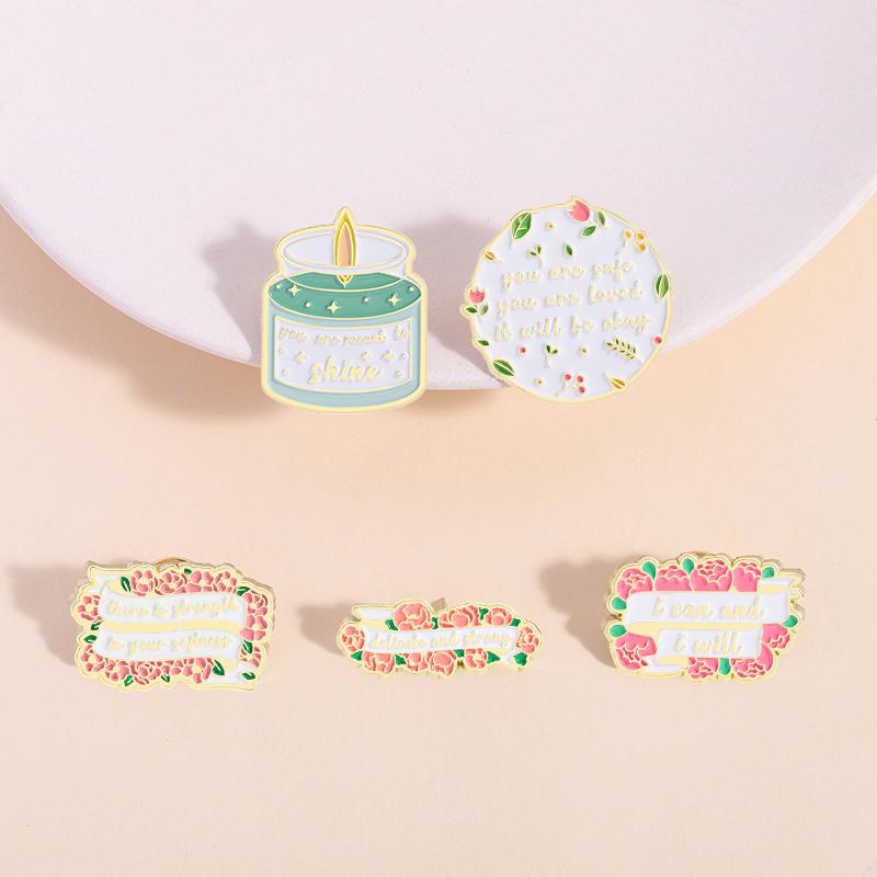 You Are Meant To Shine Enamel Pin Custom Positive Quotes I Can And I Will Metal Brooches Lapel Badge Jewelry Gifts For Friends