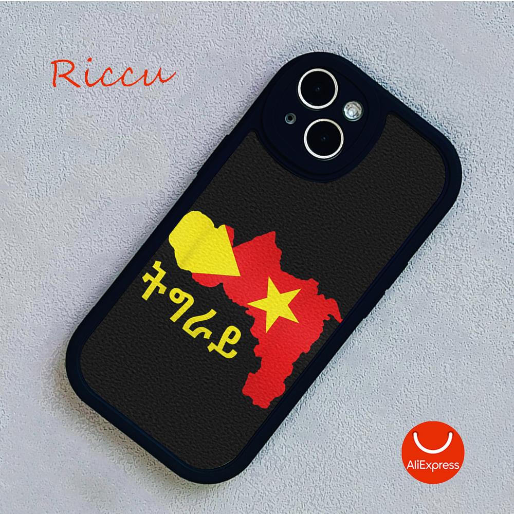 Custodia per telefono con bandiera del Tigray per iPhone 14 per iPhone 14 13 11 12 Pro MAX 13 12 MiNi 7 8 plus iphone 14MAX 13PRO XS XR Coperture in pelle di agnello