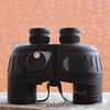 10X50 Military Binoculars BAK4 Prism Waterproof With Range Finder Compass Black