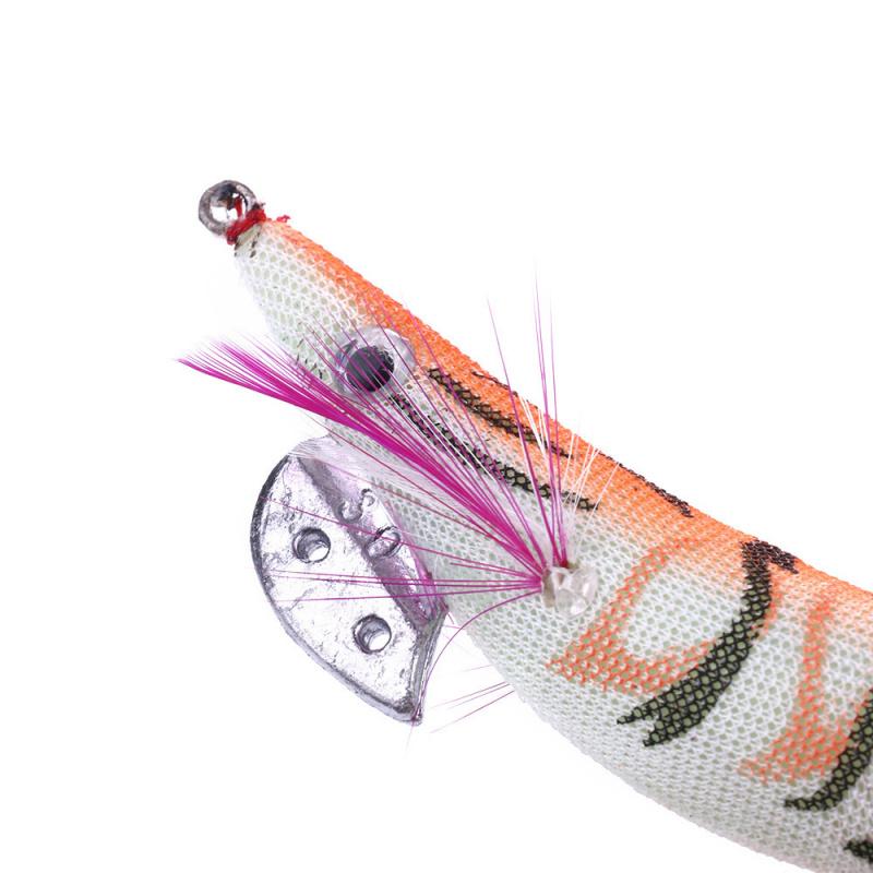 Luminous Wood Shrimp Lure11CM13.5GLong-range sea fishing squid hook, artificial bait, specialized fishing gear for bass