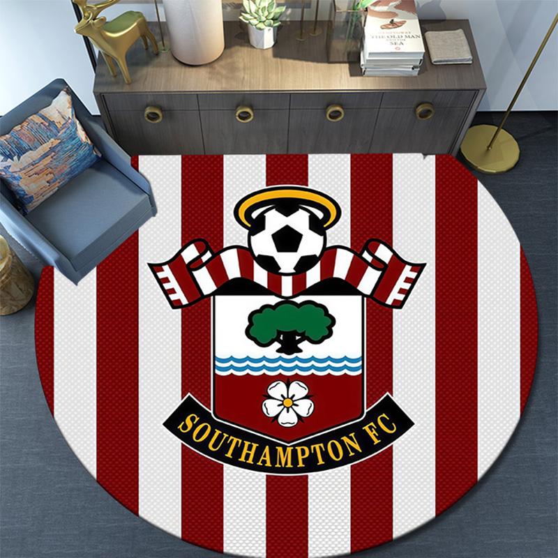 Tappeto Rotondo Southampton FC, Tappeto per Soggiorno Camera da Letto Divano Sala Giochi Decorazione, Tappetino Antiscivolo