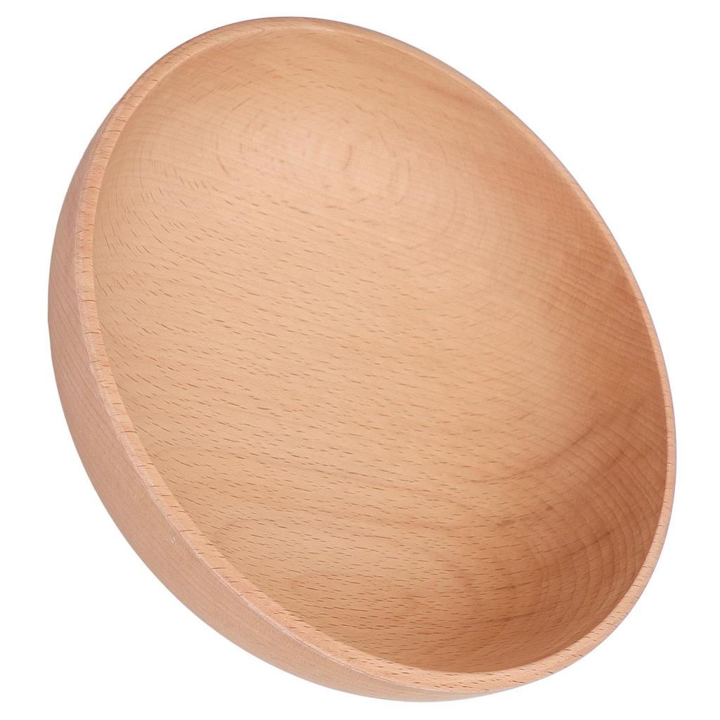 Round Wooden for serving Bowl Stain Resistant Fruit Salad Bowl for Cafe for restaurant Ligneous Crafts