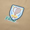 Puma Letter Logo Print Loose Round Neck Short Sleeve T-Shirt Unisex Tops Brown 625805-83