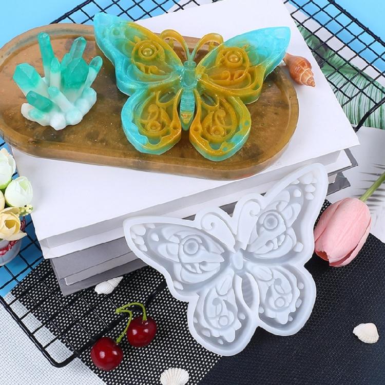 Butterfly Necklace Keychain Mold Silicone Pendant Mold Earrings Ornament Mold