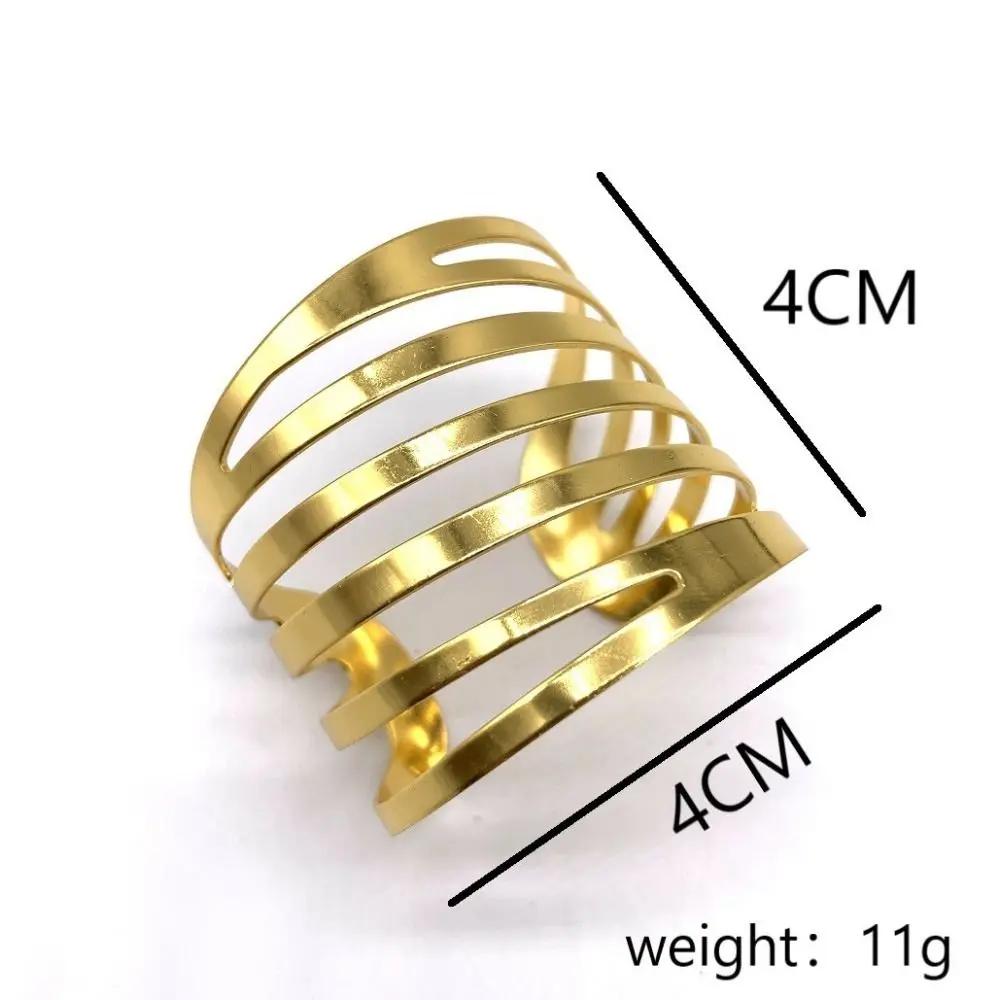 1/6pcs Iron Napkin Ring Gold/Rose Gold/Silver Butterfly/Hollow Hollow Butterfly Napkin Ring Decorative Napkin Clasp