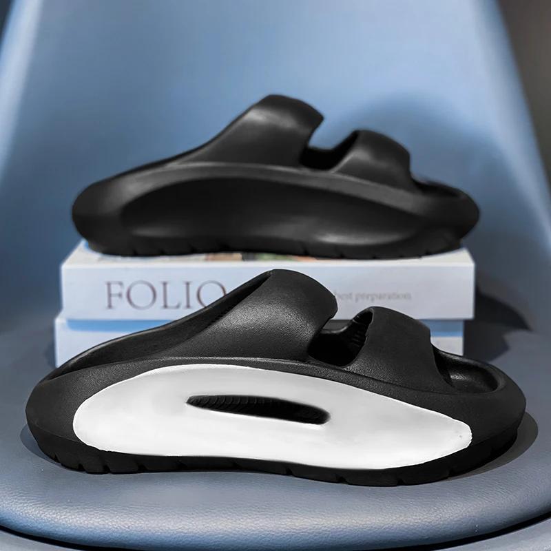 New Men Sandals Beach Slippers Summer Outdoor Garden Shoes Casual Thick Sole Clog Sandals Male Beach Shoes