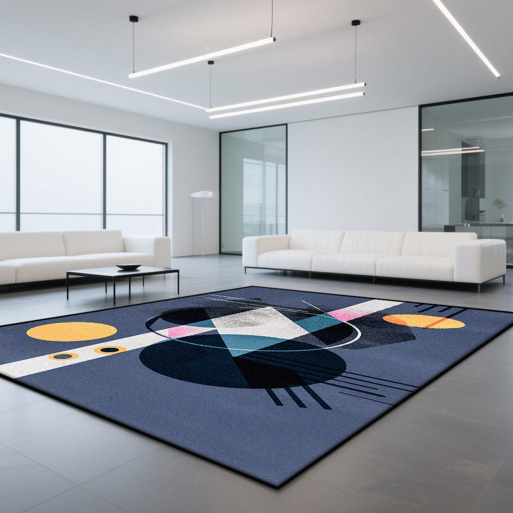 

Modern CARPET FOR LIVE ROOM Non-slip Decoration Bedroom Geometric Area Rug Washable Large Room Rugs Coffee Tables Mat Antiskid 60x90cm