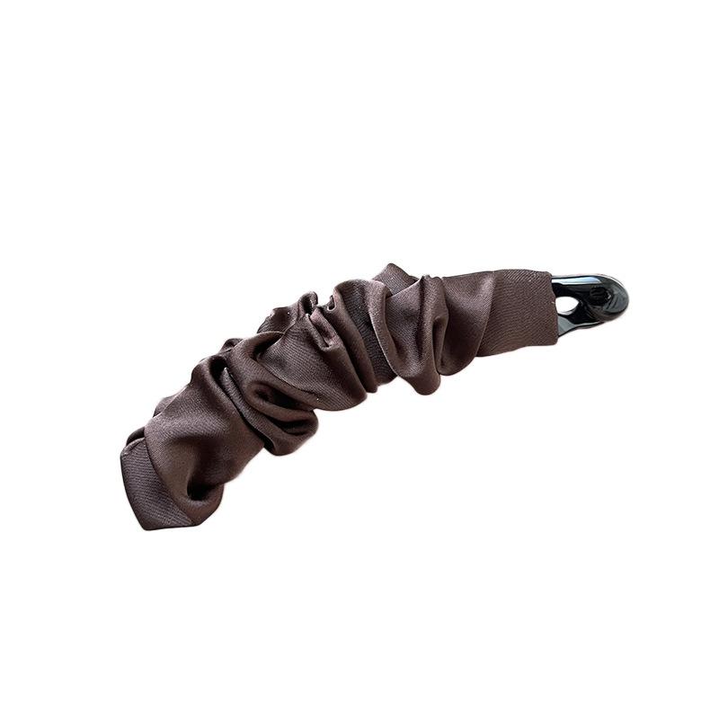 Fabric Banana Clip Korean Elegant Leopard Print Ponytail Holder Ponytail Clip Hair Claw Hairpin Sweet Bowknot Hair Clip Women