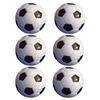6Pcs 32mm Mini Black + White Plastic Table Football Balls Games Toy Accessories