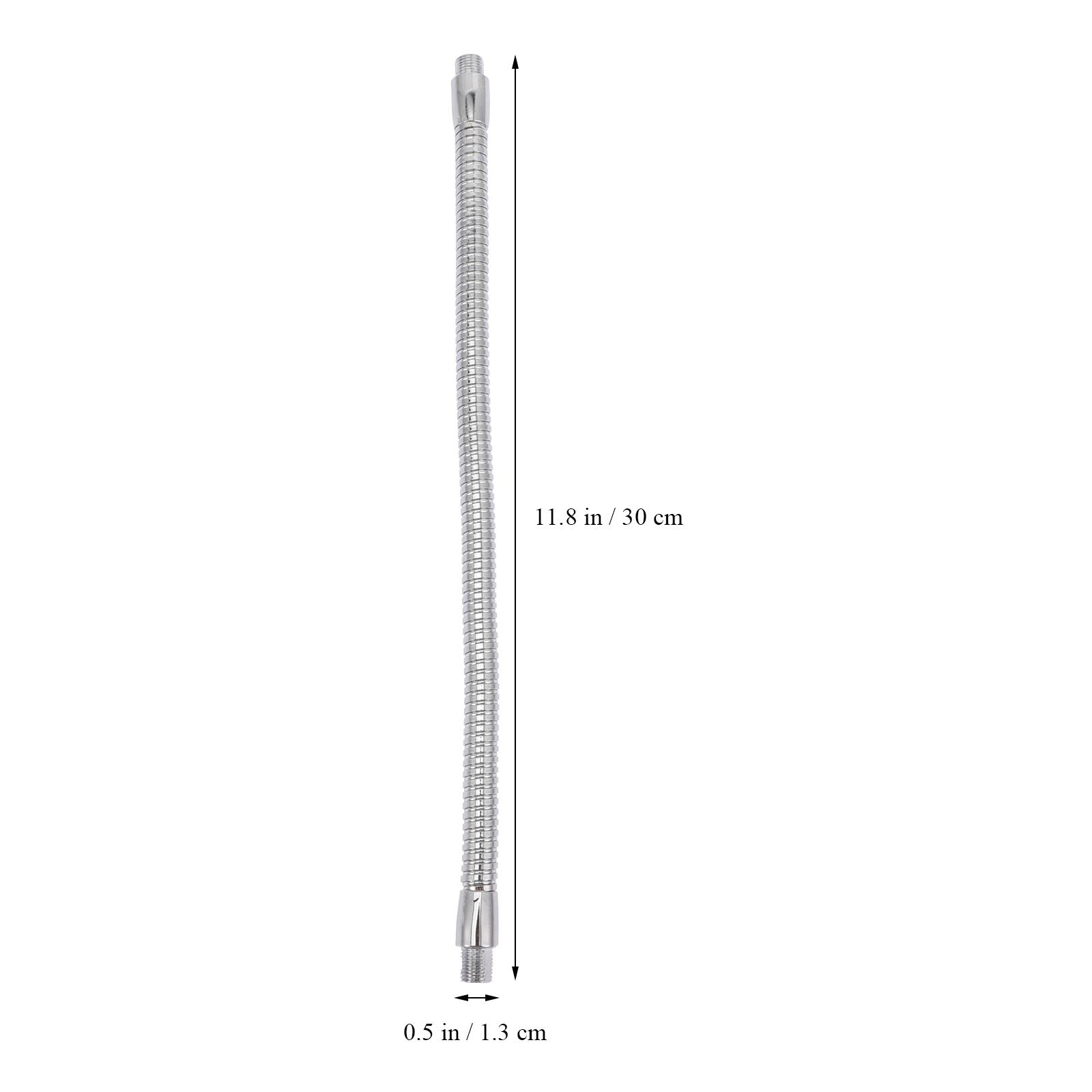 

2Pcs LED Table Lamp Flexible Gooseneck Metal Hose Arm Quick Release Base Adjustable Light Pole Extension Flexible Gooseneck